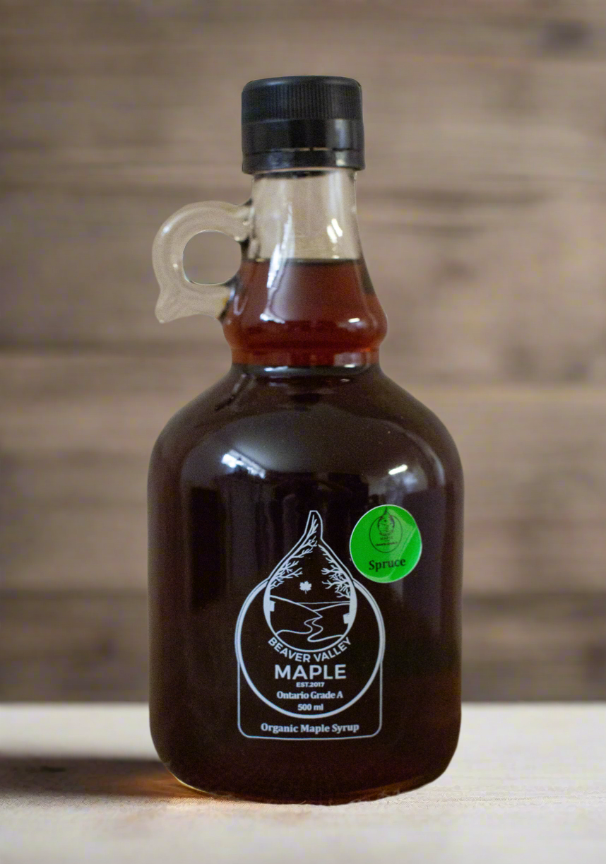 Spruce Infused Maple Syrup
