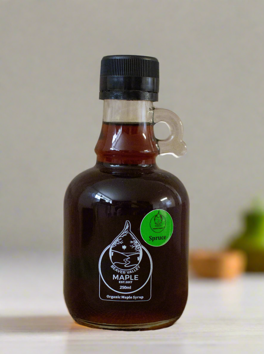 Spruce Infused Maple Syrup